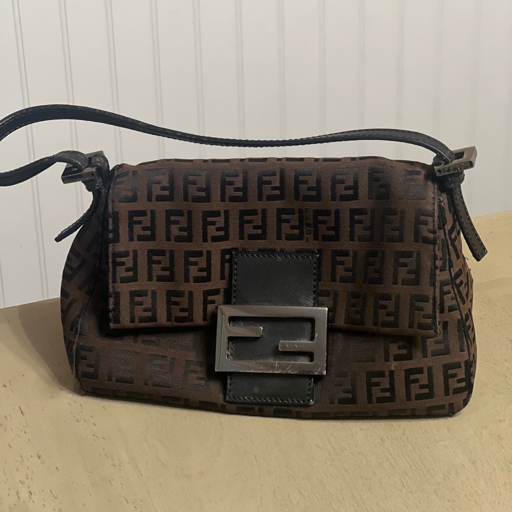 Vintage Fendi Mini Mama Zucchino Baguette Bag